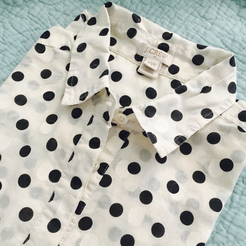 J. Crew Jacquard Dot Popover