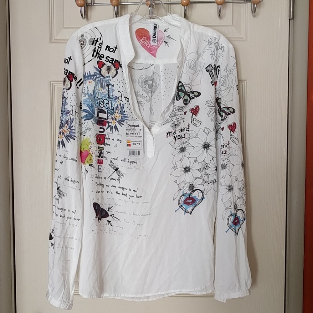 Desigual celine blouse size medium