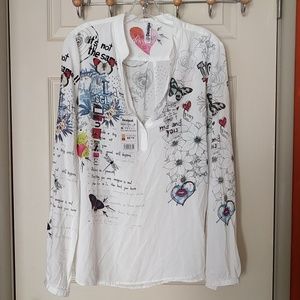 Desigual celine blouse size medium
