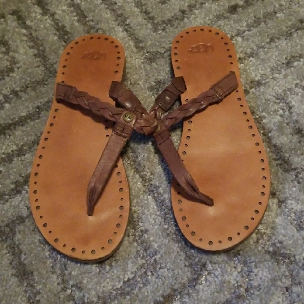 Brand New! Brown/Tan UGG Sandals