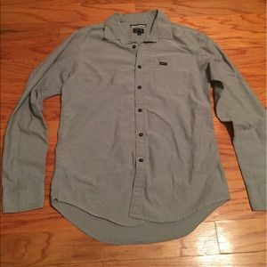 Men's Button Down RVCA Long Sleeve Shirt