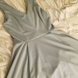 Blue Fit and Flare Dress