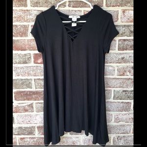 Black Criss Cross Tunic