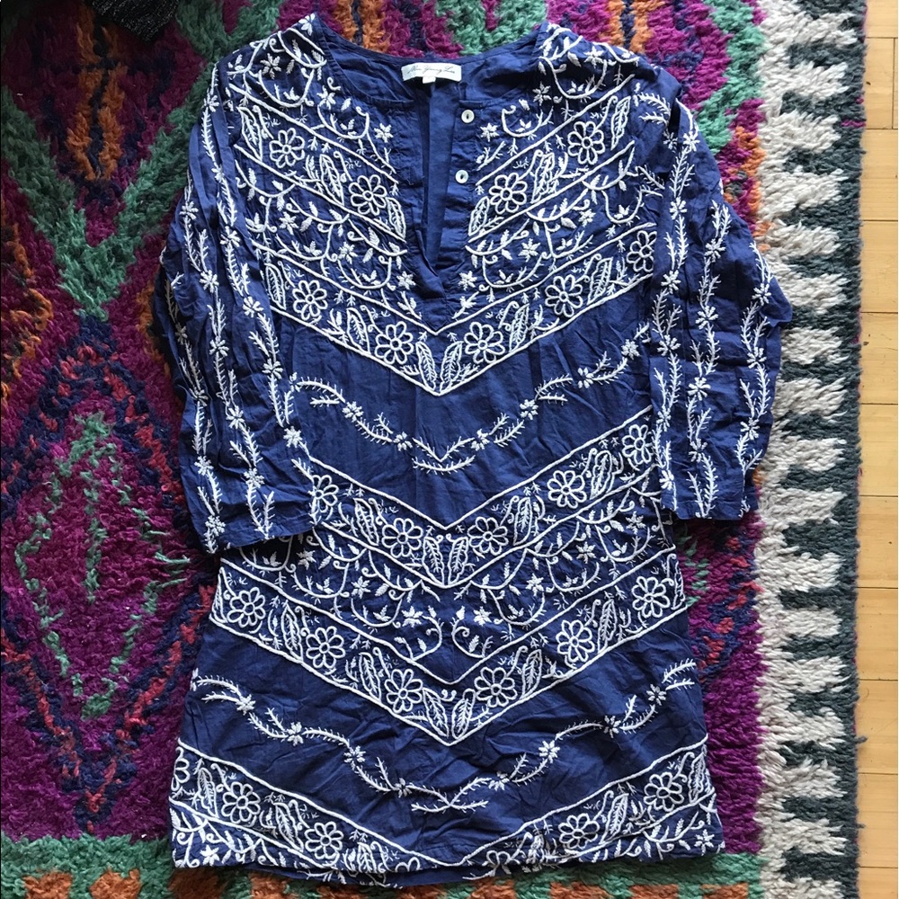 FREE PEOPLE // Indian Hand- Embroidered Dress