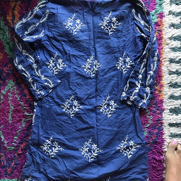 FREE PEOPLE // Indian Hand- Embroidered Dress - Picture 2 of 4