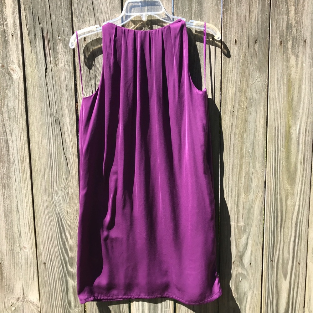 Zara Pleated Purple Dress