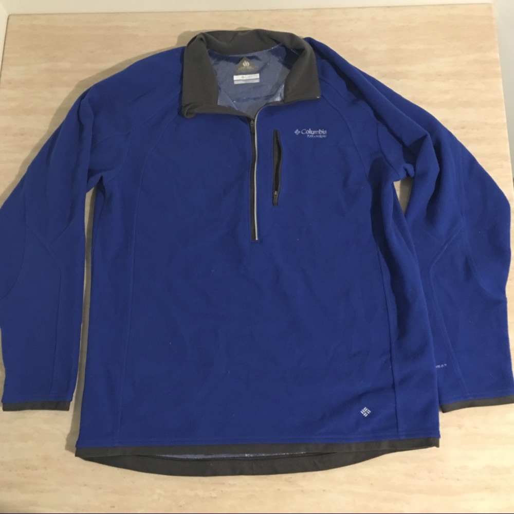 Columbia fleece half-zip w omniheat