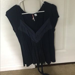 Navy blouse