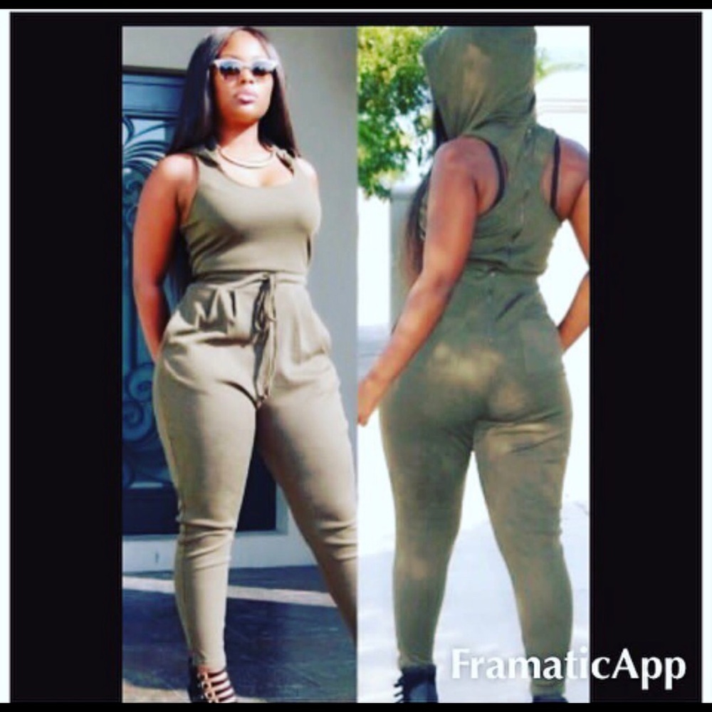 Ladies hoodie romper