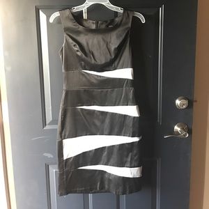 Black and silver dress