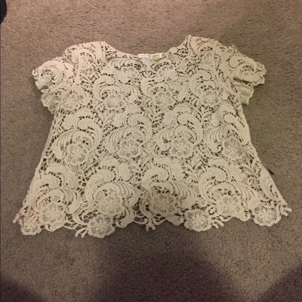 Lace see through top