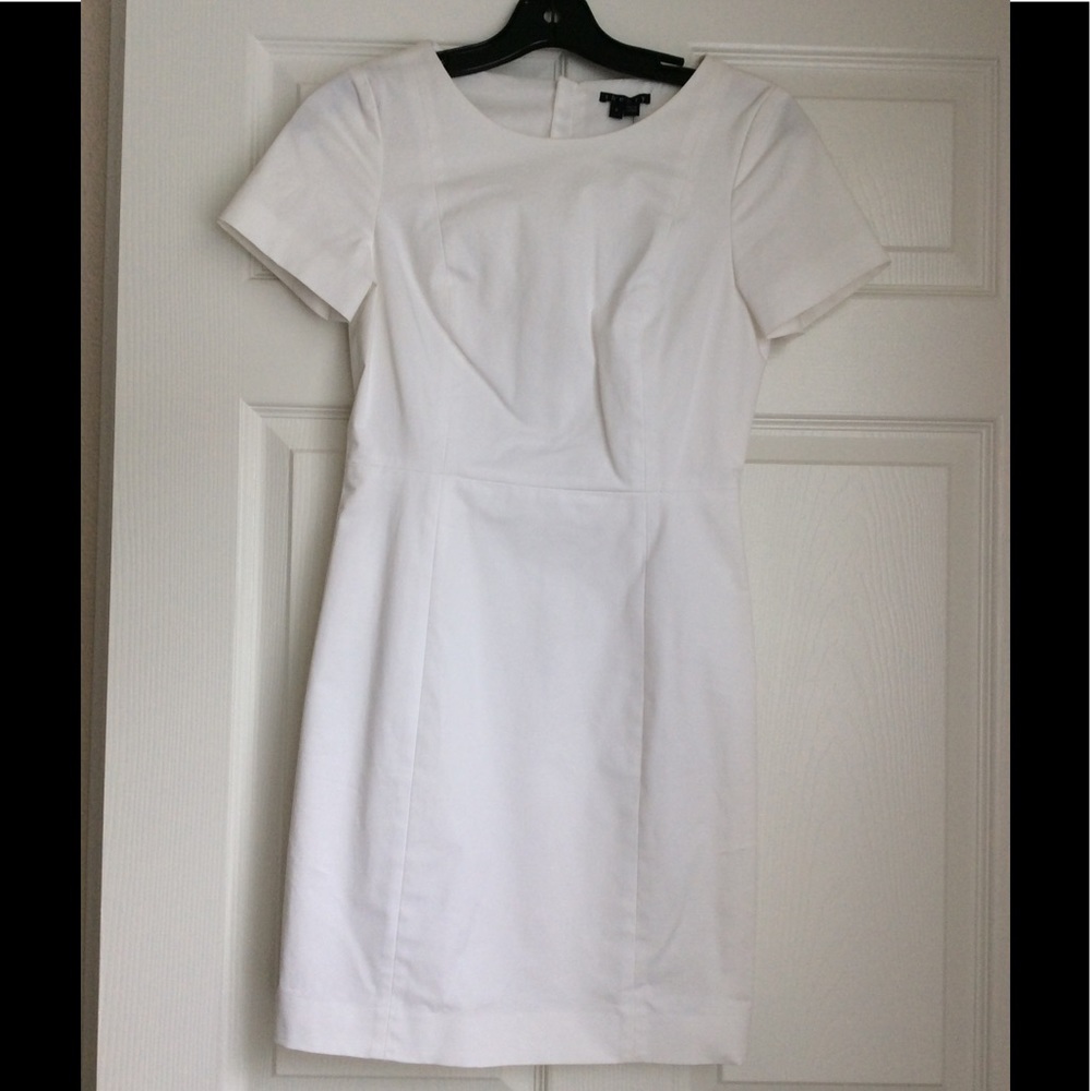 Theory white Cassil dress size 0