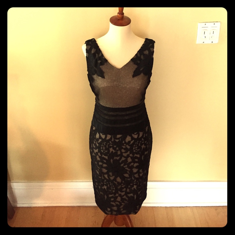 Black Kay Unger Cocktail Dress