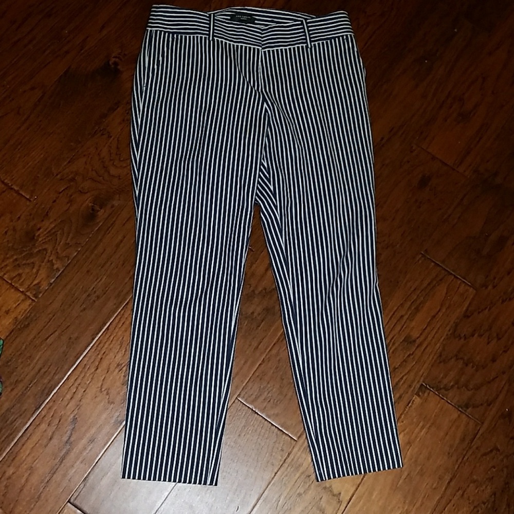 ANN Taylor striped ankle pants
