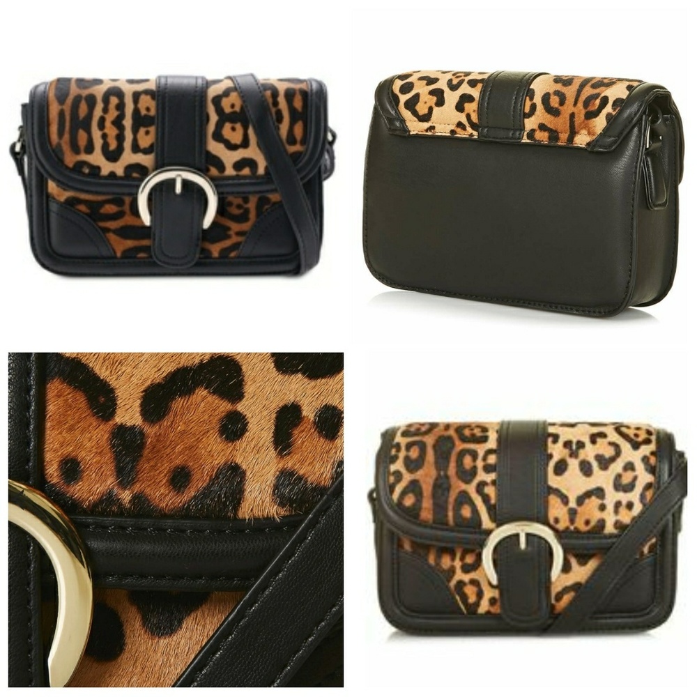 TOPSHOP leopard print flap crossbody bag - Picture 4 of 8