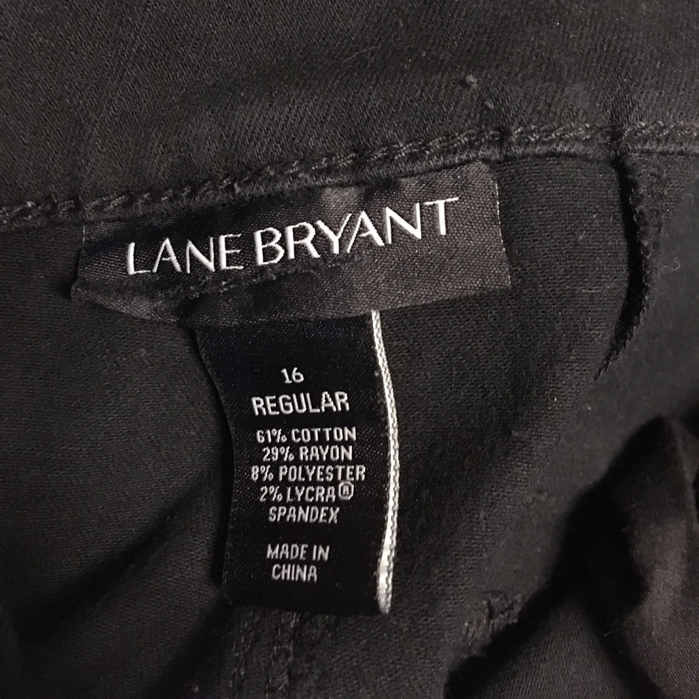 Lane Bryant black trouser 16