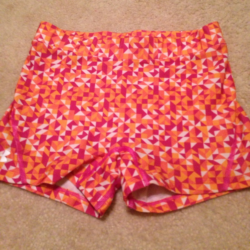 Workout spandex shorts-under armour