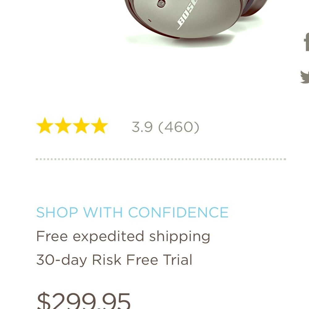 NWT BOSE SOUND TRUE HEADPHONES