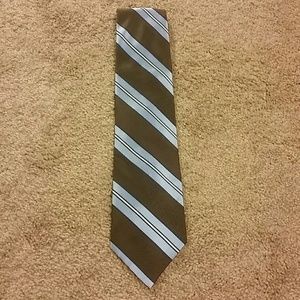 Izod blue and brown silk tie