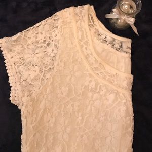 Lacy Cream Top