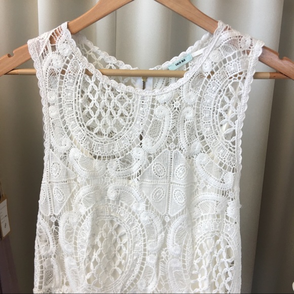 Urban Outfitters Dresses - Kimchi Blue Crochet Lace Dress in Off White Urban Outfitters Dresses - Kimchi Blue Crochet Lace Dress in Off White