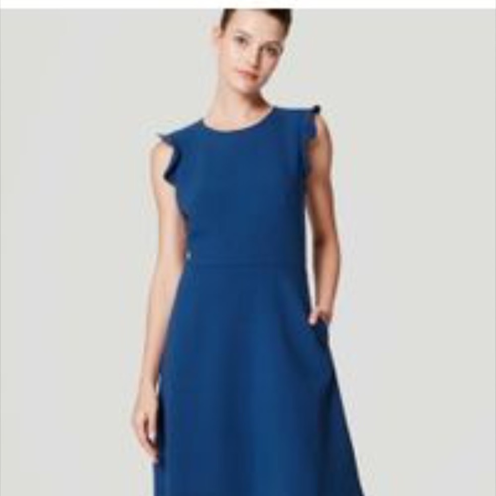 Ruffle sleeve Loft Dress.