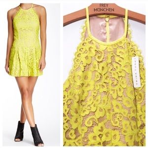 Trina Turk: Delia Lace Citron Romper
