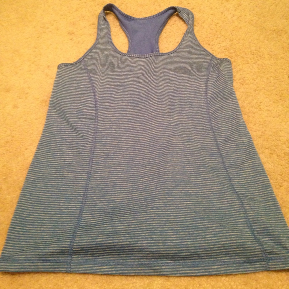Blue workout tank