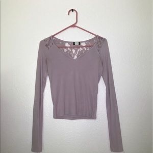 Long Sleeve Lavender Shirt