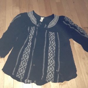 Beautiful black boho top 🌸