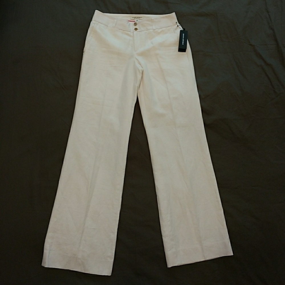 FINAL REDUCTION: White Linen Lined Trousers