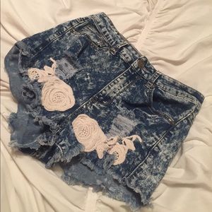 High waisted Iris Jeans shorts