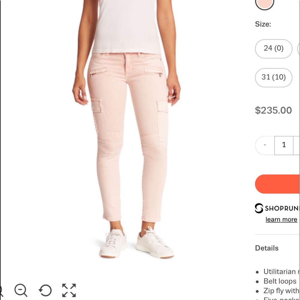 Light pink Hudson skinnies
