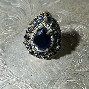 💥sale💥Sapphire/ white topaz 925 sterling silver
