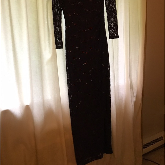 Evening Ralph Lauren. Worn once. Purple lace. 4. - Picture 2 of 3