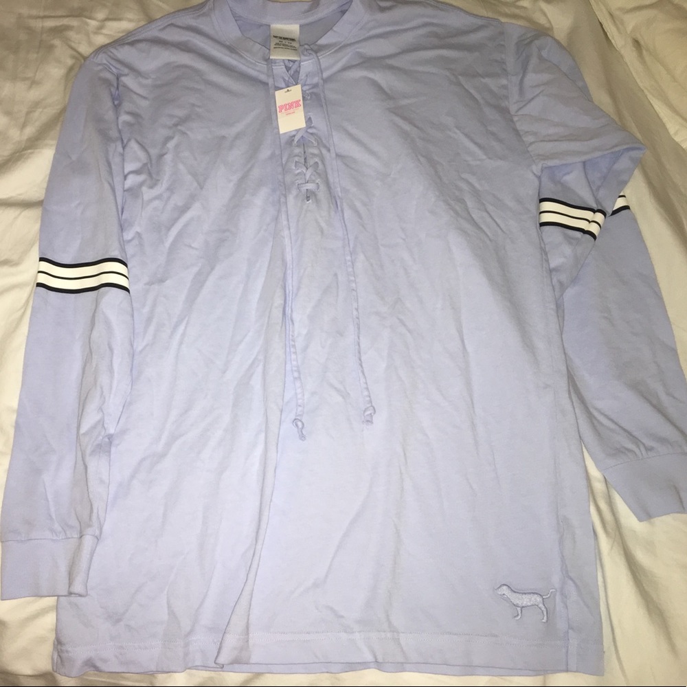 Brand new light blue Pink shirt