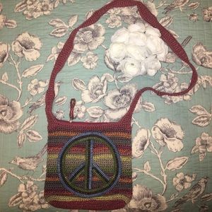 Colorful weaved/beaded handbag