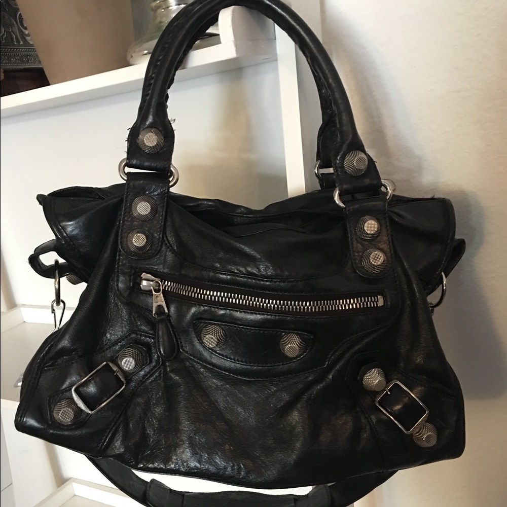 Balenciaga Giant City Black/Silver