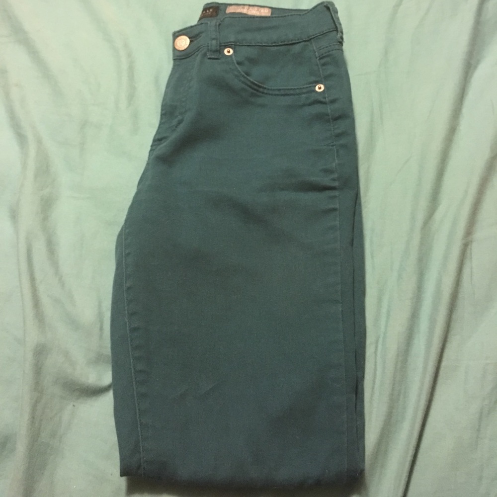 Teal jeggings