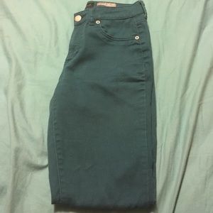 Teal jeggings