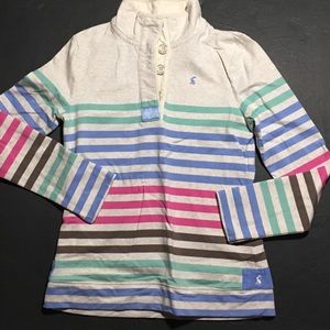 Joules 3/4 Button Up Pullover sweatshirt US6