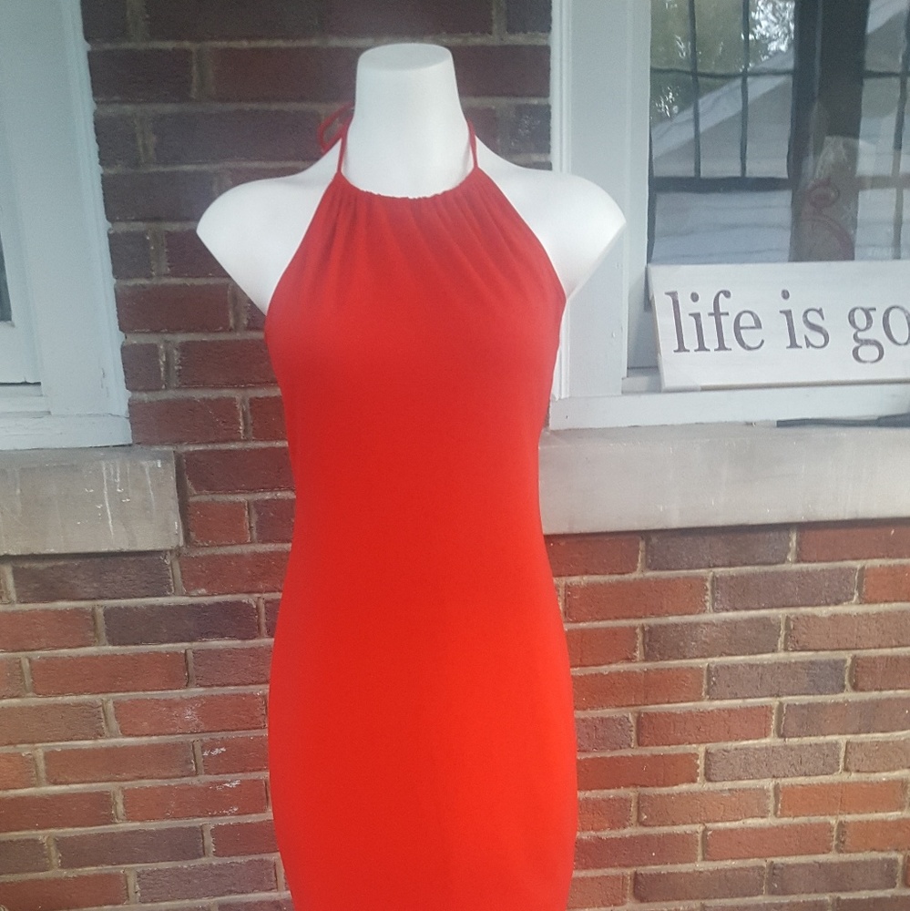 Red Halter dress