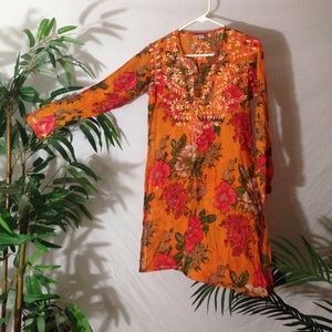 Hand embroidered Kaftan! Made in India