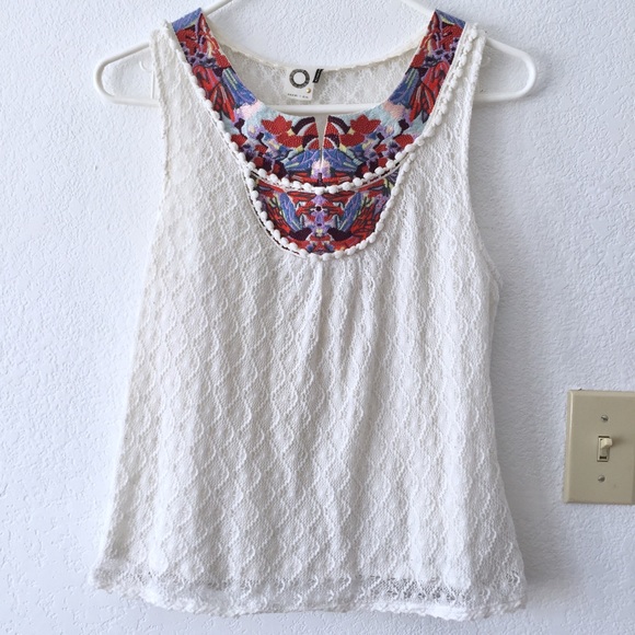 Anthropologie Tops - Anthropologie (Akemi + Kin) Ara Embroidered Tank