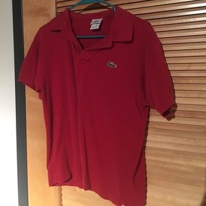 Lacoste Polo Red Sz 4