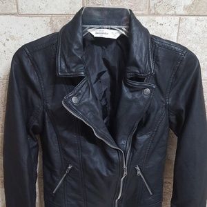 Like NEW!!!...Moto Faux Leather Jacket
