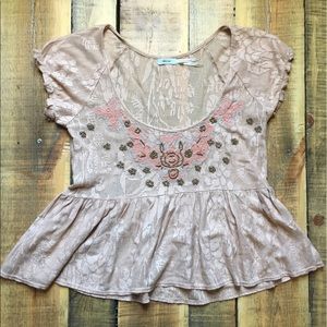 Beaded Lace Top