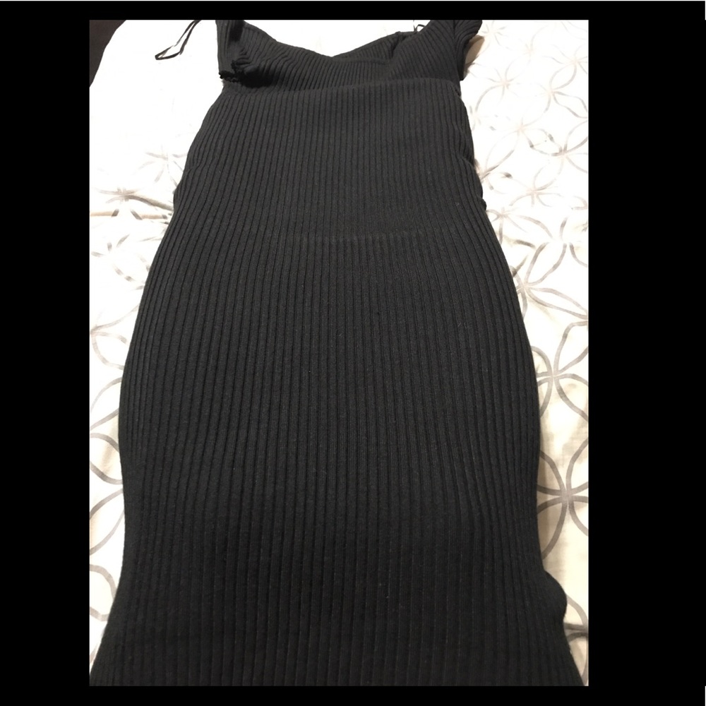 Black Midi off the shoulder Dress