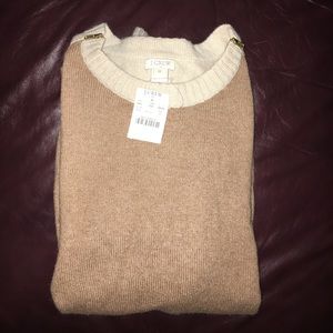 J. Crew tan sweater
