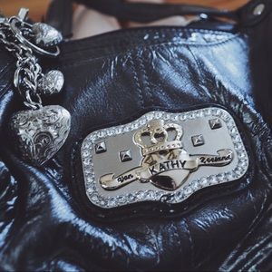 Metallic Gray Kathy Van Zeeland Handbag